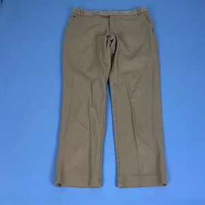 Nicole Miller New York Pants Women's Size 10 Caramel Tan Straight Leg Chino